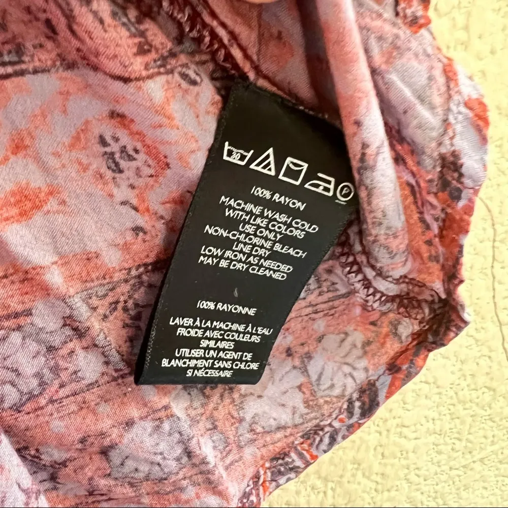 URBAN OUTFITTERS ECOTE Amethyst Pleated Pintuck Dress Sz L Boho Peasant Country - Image 7