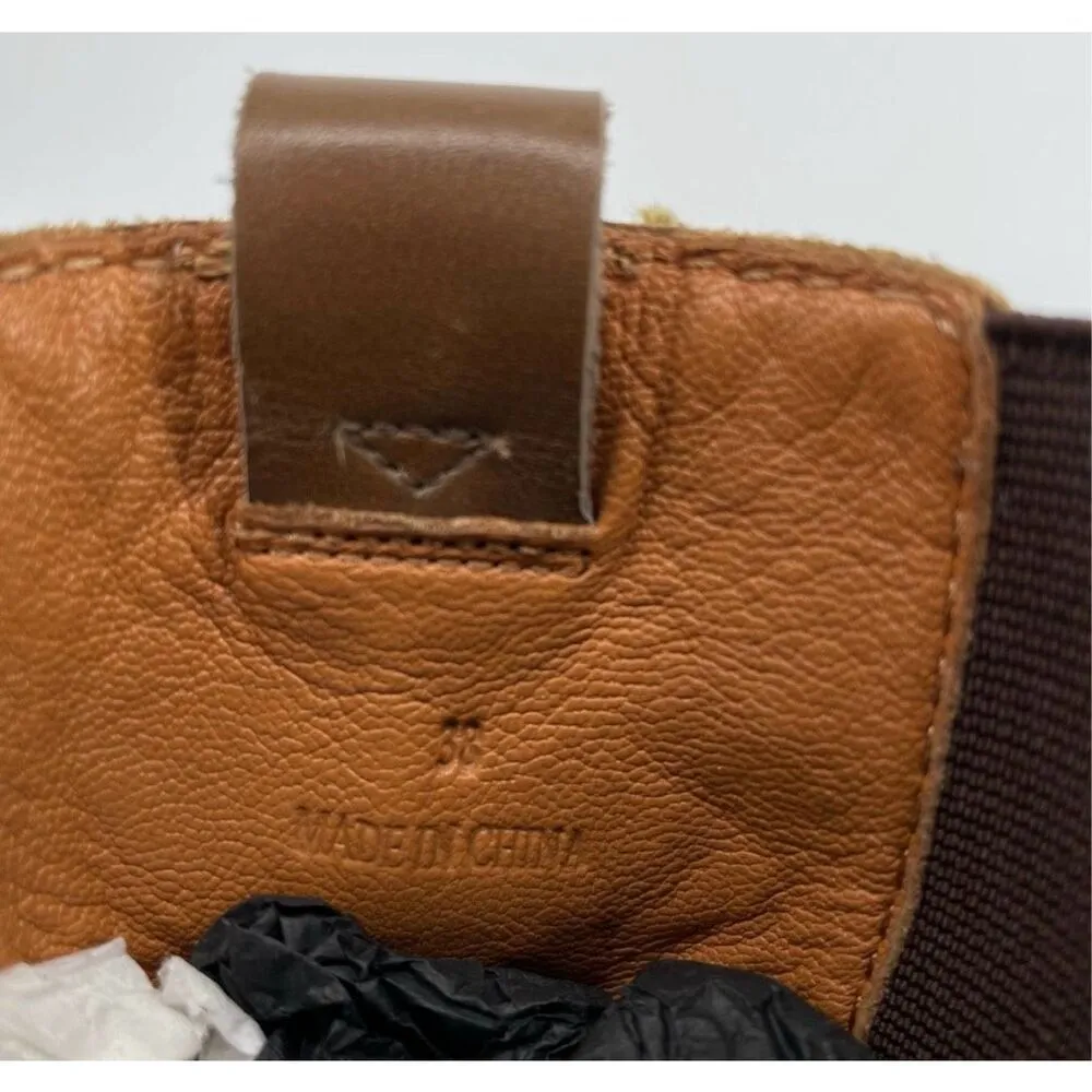 Rag & Bone Shiloh High Heeled Boot Chunky Lug Sole Boot Size 38 / 8 golden brown - Image 10