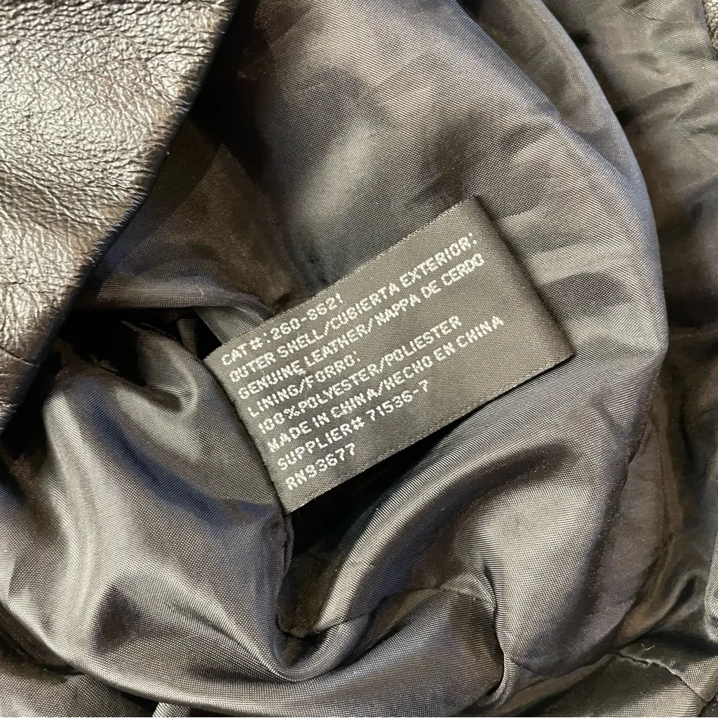 Worthington Black Leather Jacket - Image 4