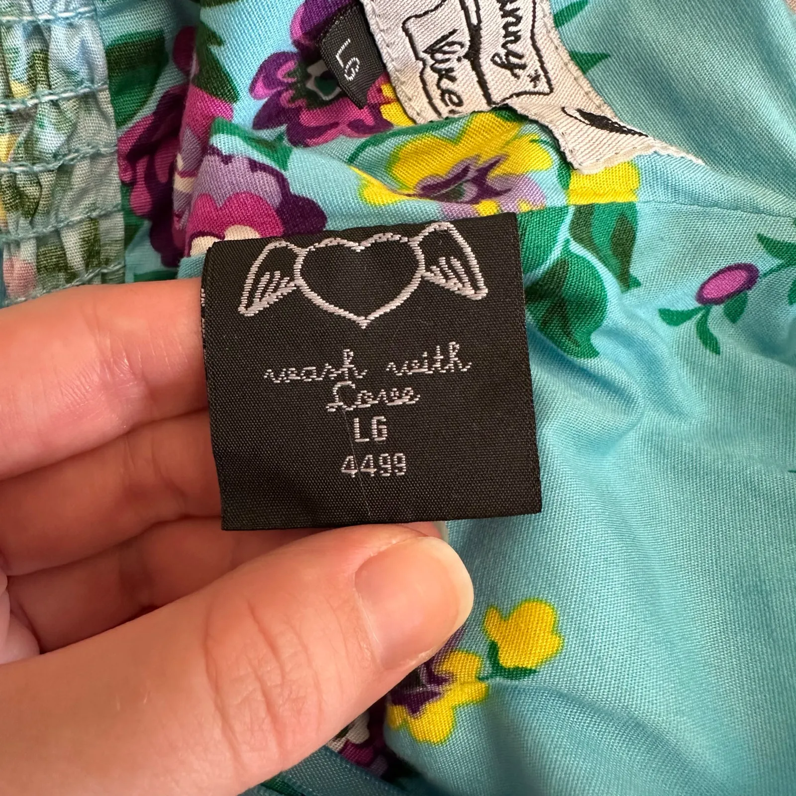 Hell Bunny Vixen Retro Halter Sundress Blue Floral Rockabilly Pin Up 50s Dress L - Image 8