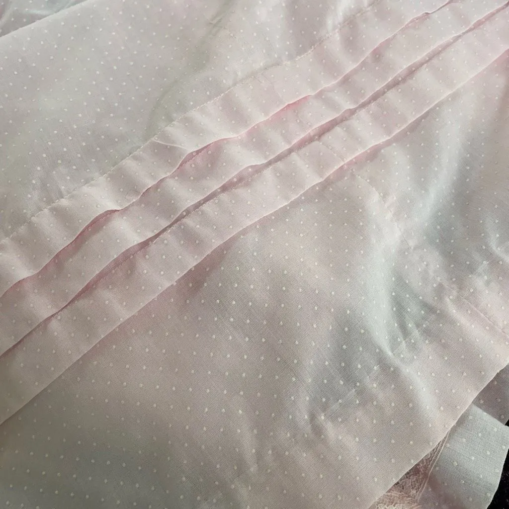 Vintage Sexy Sweet Keyhole Front Midi Dress Pink Dot XS - Image 12