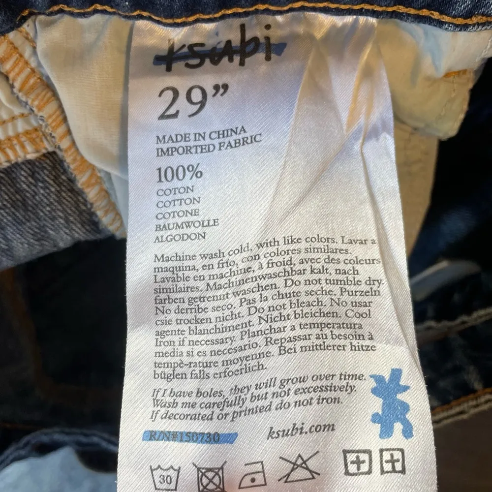 Ksubi Dettached Jean Haven Jeans Women’s Size 29 Cutout Detached Streetwear - Image 10