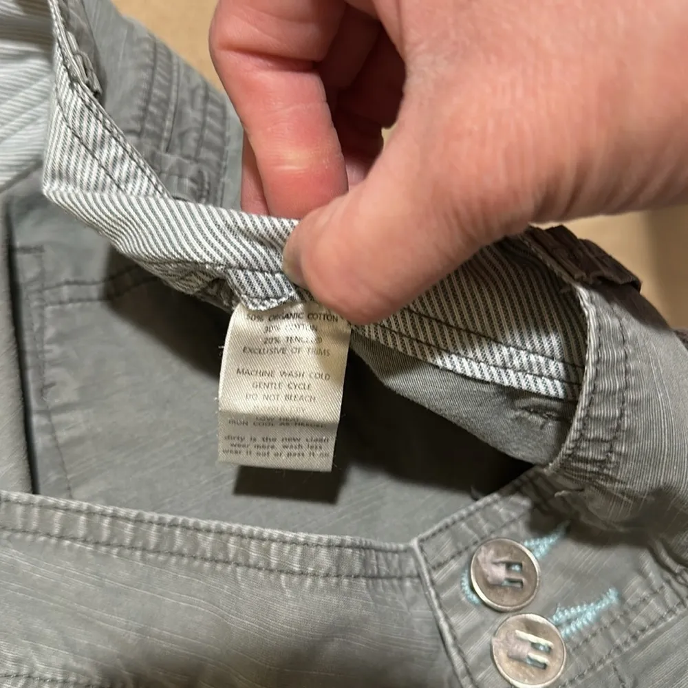 Horny Toad size 10 Army Green Khaki Cargo Pants - Image 6