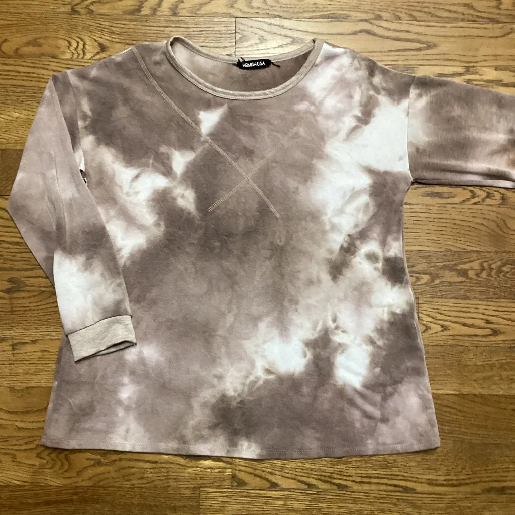 Hemish light weight top. Size Large Brown - Image 7