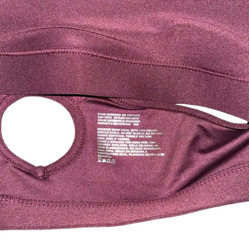NWT Avia High Support Sports Bra Cushioned Straps Burgundy Women’s XL - Image 7