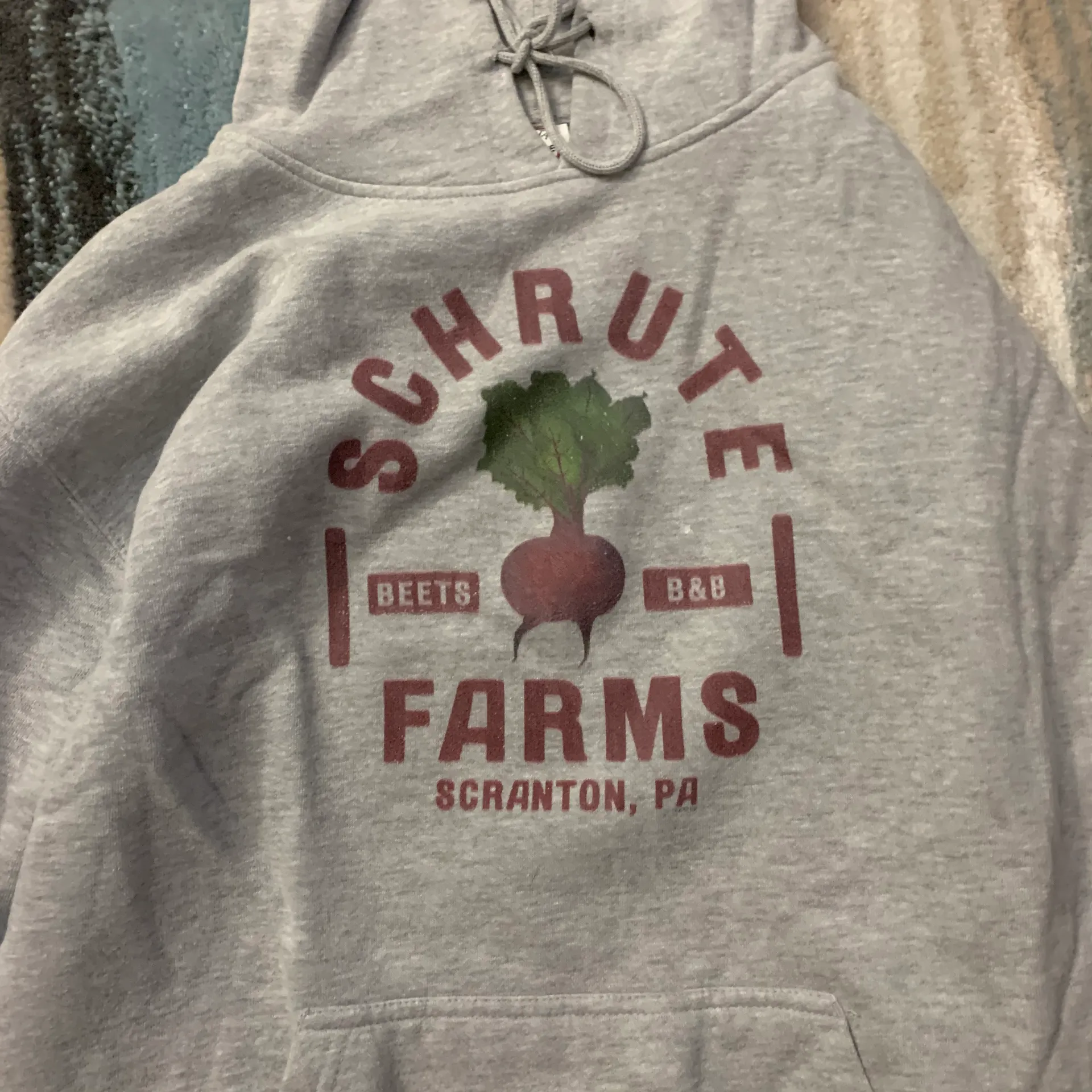 Rhode Island Hoodie Gray Size L - Image 2