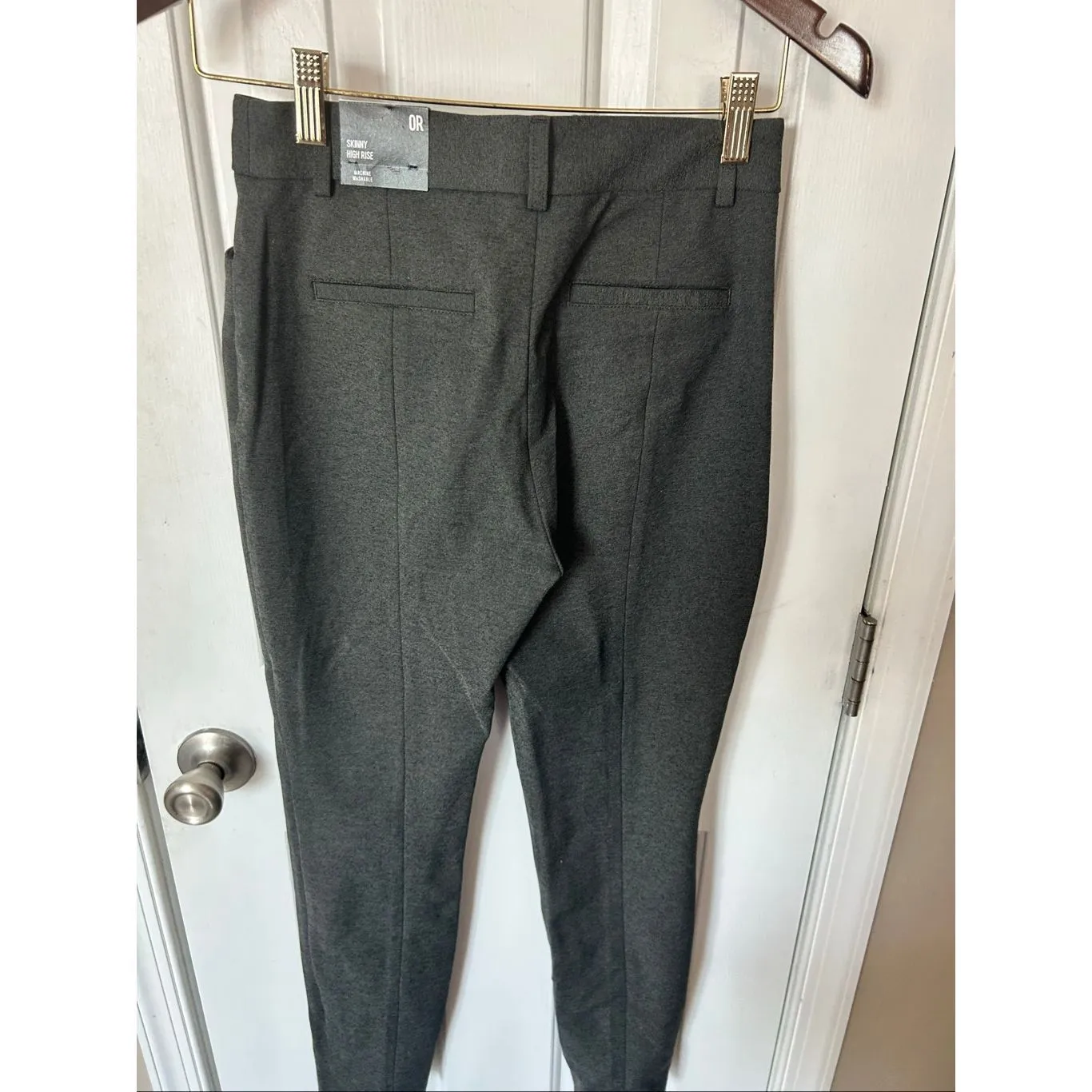 Express skinny high-rise machine, washable work dress pants size 0 R work attire - Image 4