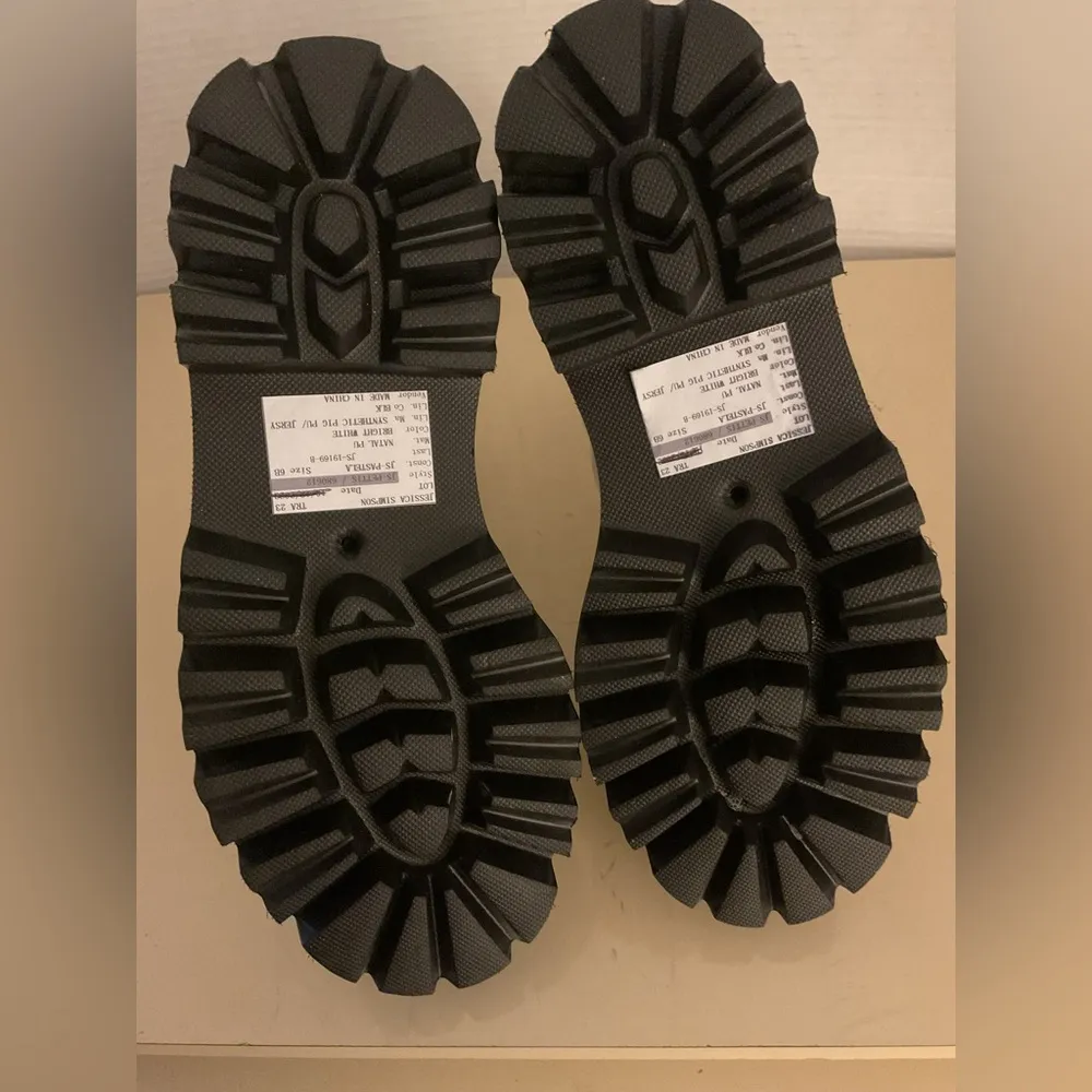 Jessica Simpson women white platform Combat boots size 6 Euro 36 - Image 10