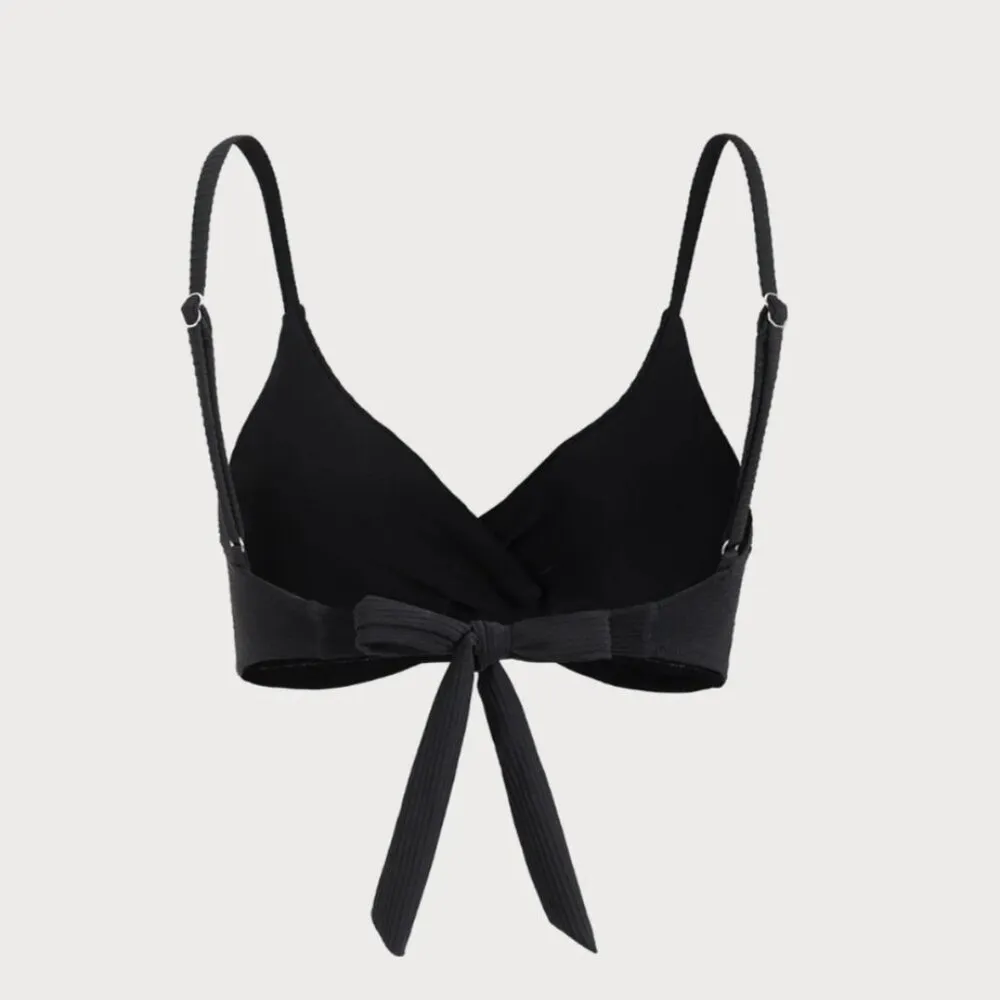 Berlook Black Ribbed Twist Knot Bikini SET 69 Size L - Image 7