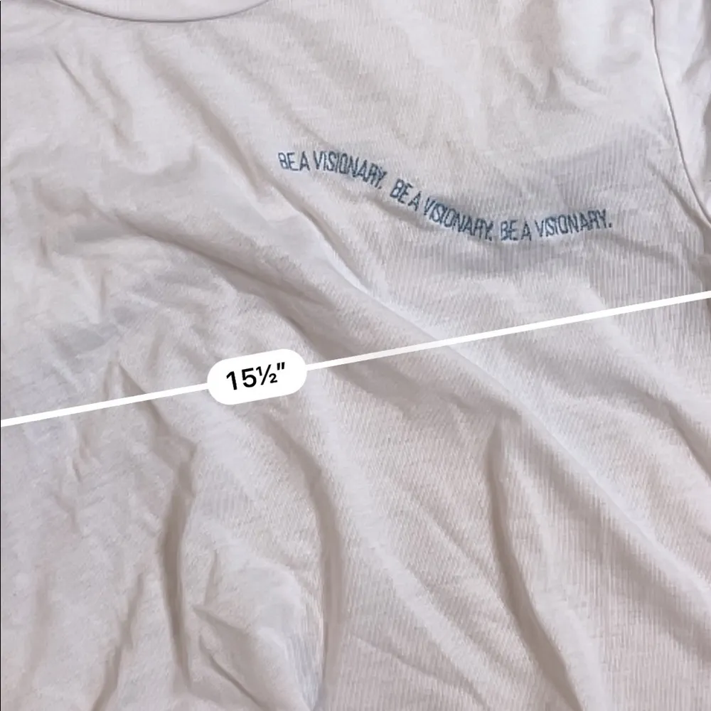 Gymshark be a visionary white cropped tee - Image 5