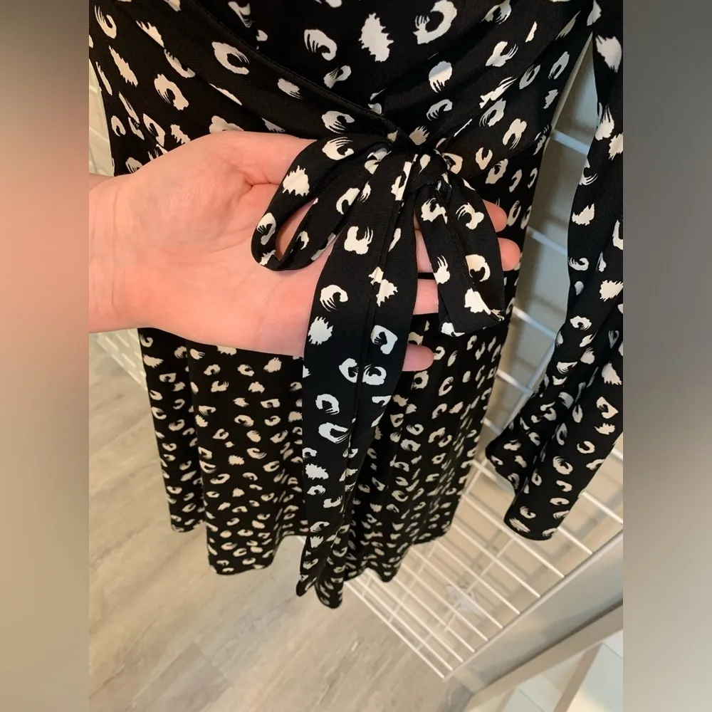 Women’s Hail3y:23 Faux Wrap Dress Size XL Black - Image 4