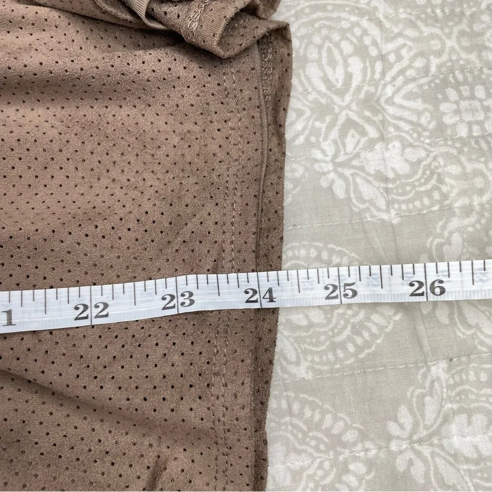 Movement Tan Brown Faux Suede Sleeveless Romper Small NWT - Image 10