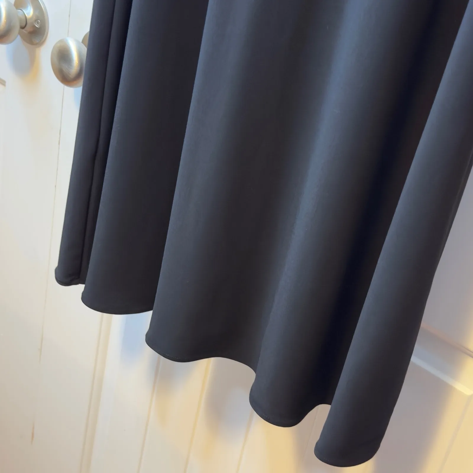 Scarlett Nite Black Embellished Mesh Neckline Cowl Neck Cap Sleeve Dress Sz 16 # - Image 7