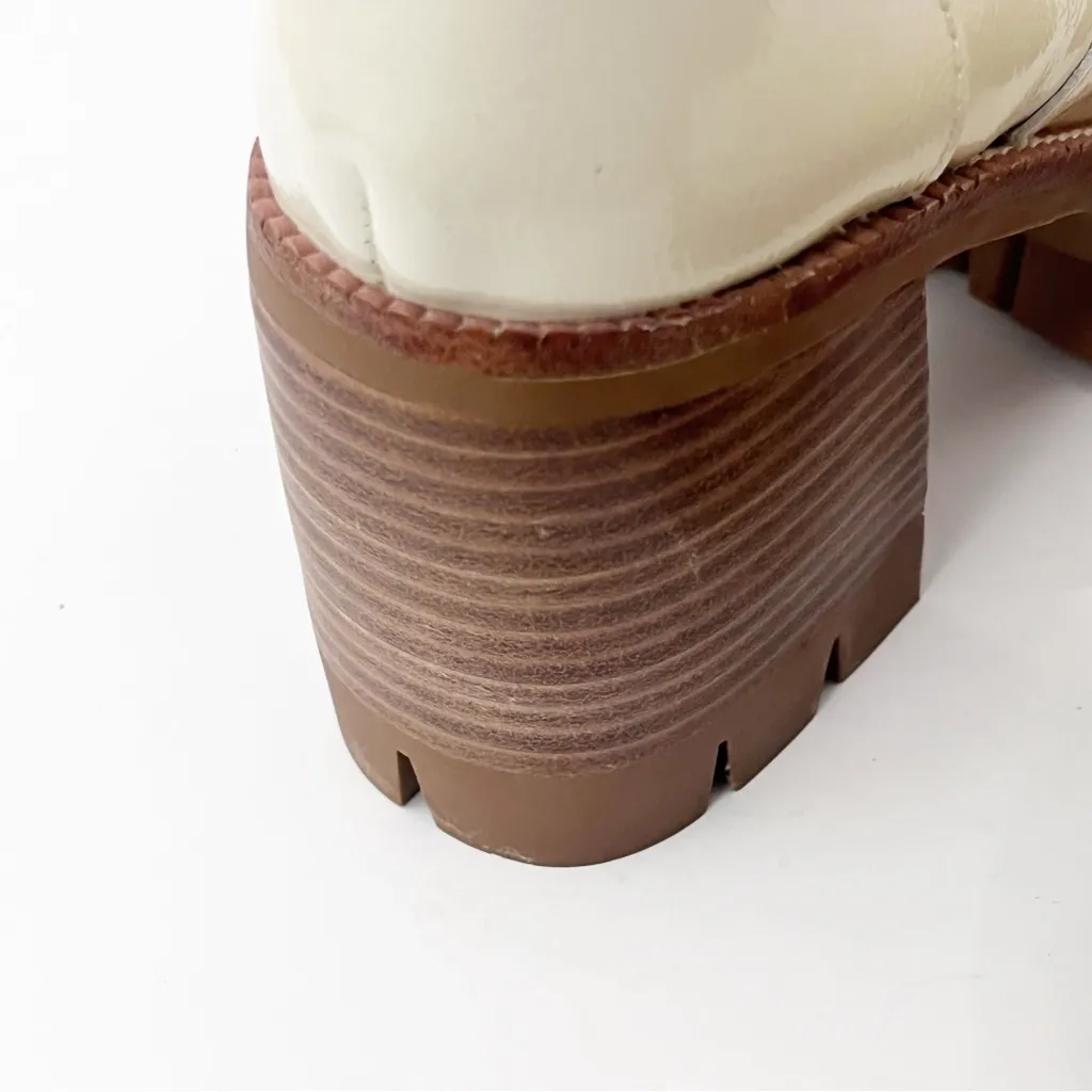 JEFFREY CAMPBELL Quavo Ice Crinkle Patent Leather Chunky Heel Platform Boots 6 - Image 9