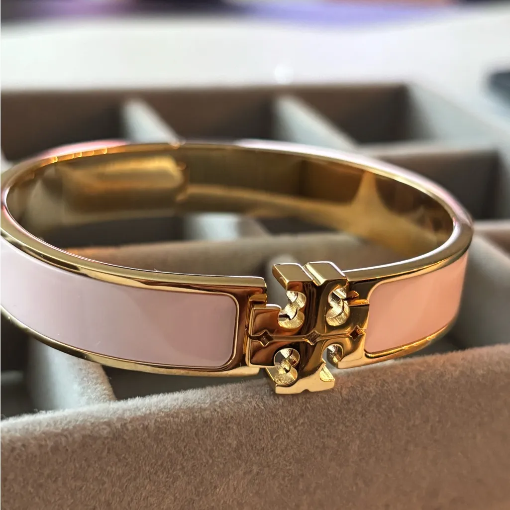 NWOT Tory Burch Gold and Pink Bracelet - Image 5