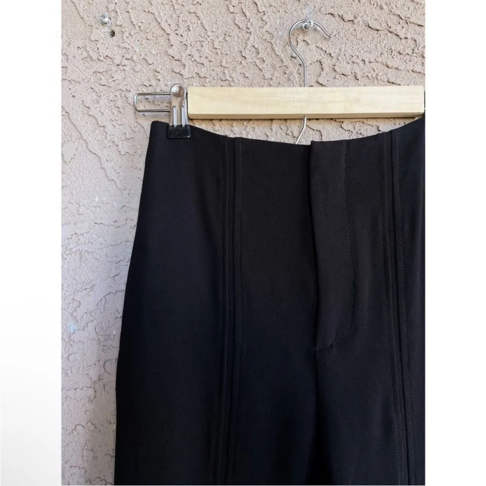 REVOLVE L’ACADEMIE High Waisted Black Front Slit Hanriette Trousers Pants Sz S - Image 12