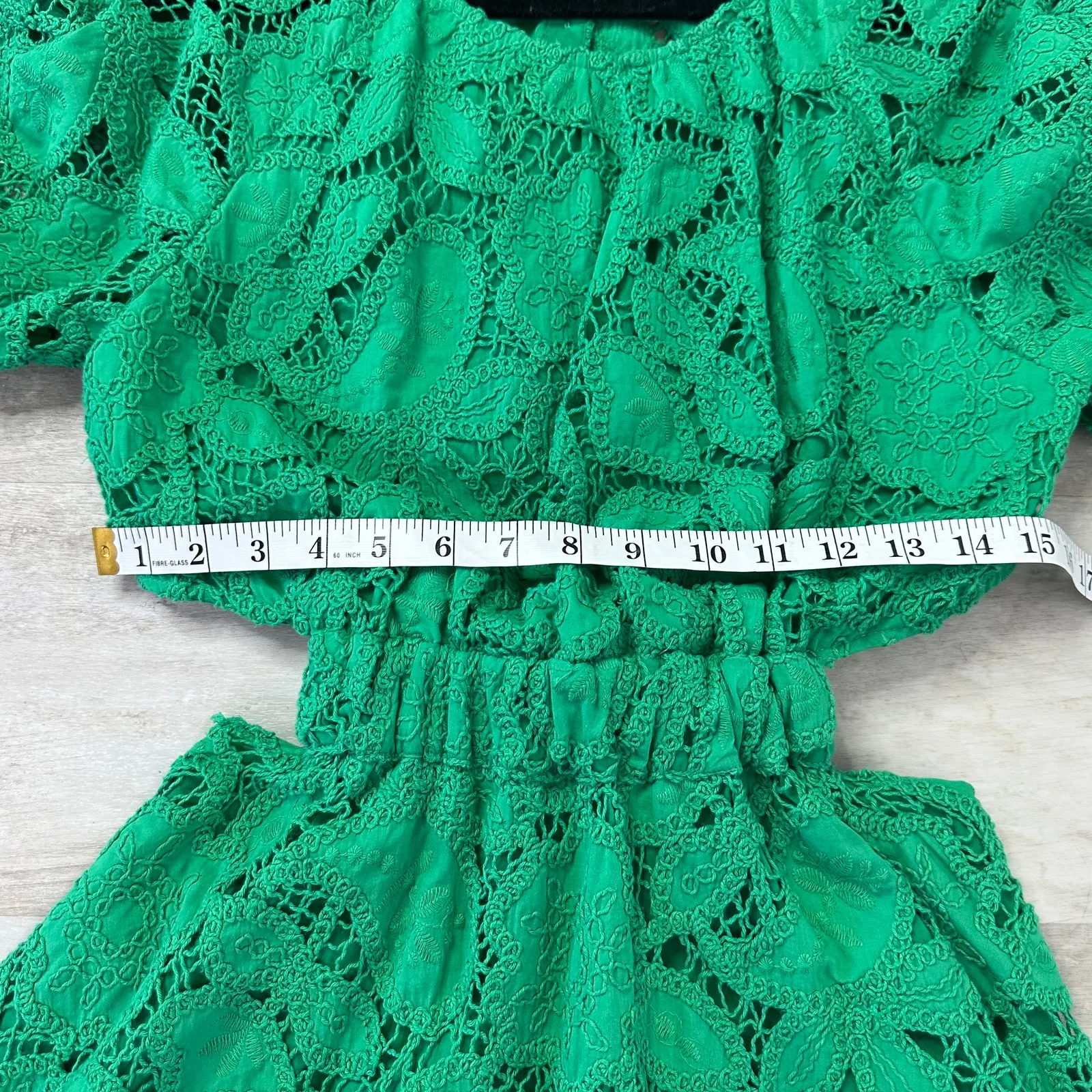 Maje Embroidered cotton mini dress in Green size FR 36/ US Small - Image 11