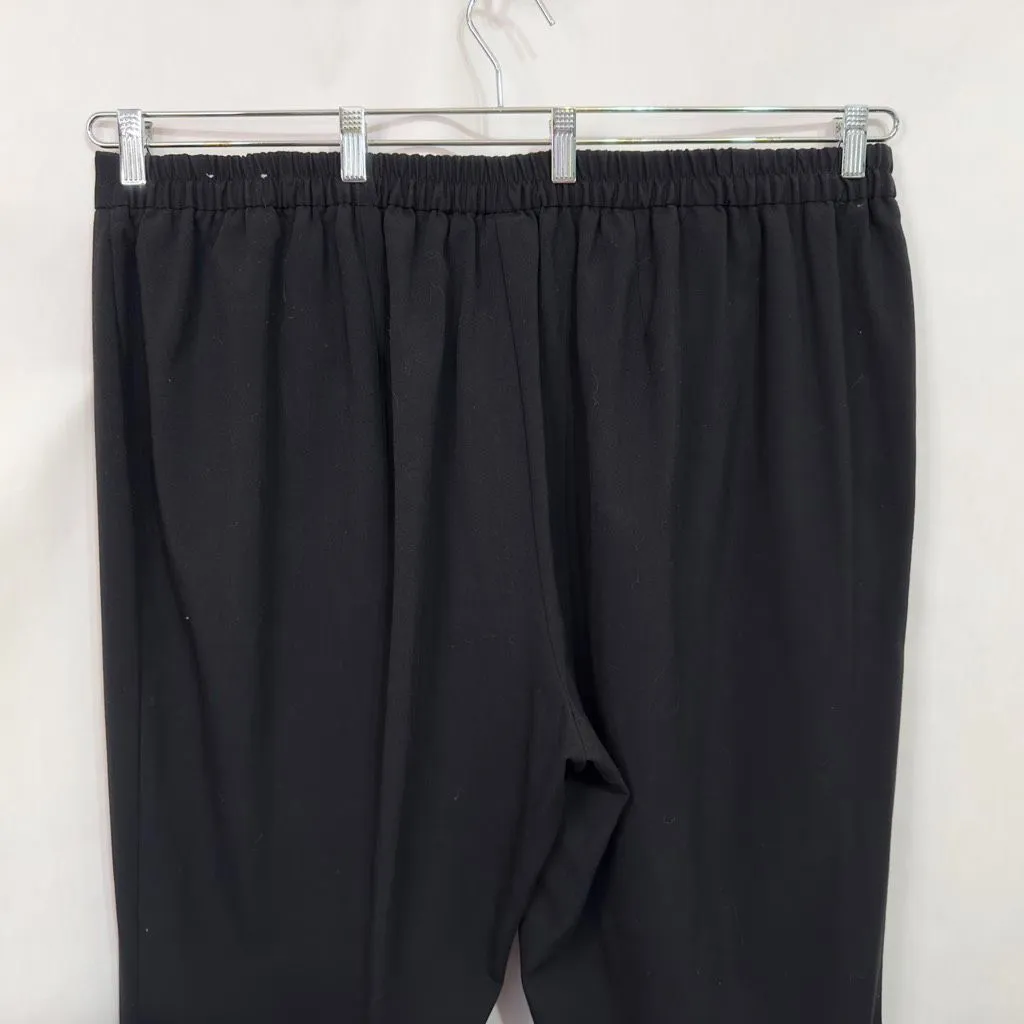 Catherines Plus Size 24W Dress Pants‎ Black Trousers Straight Leg Elastic 1506 - Image 5