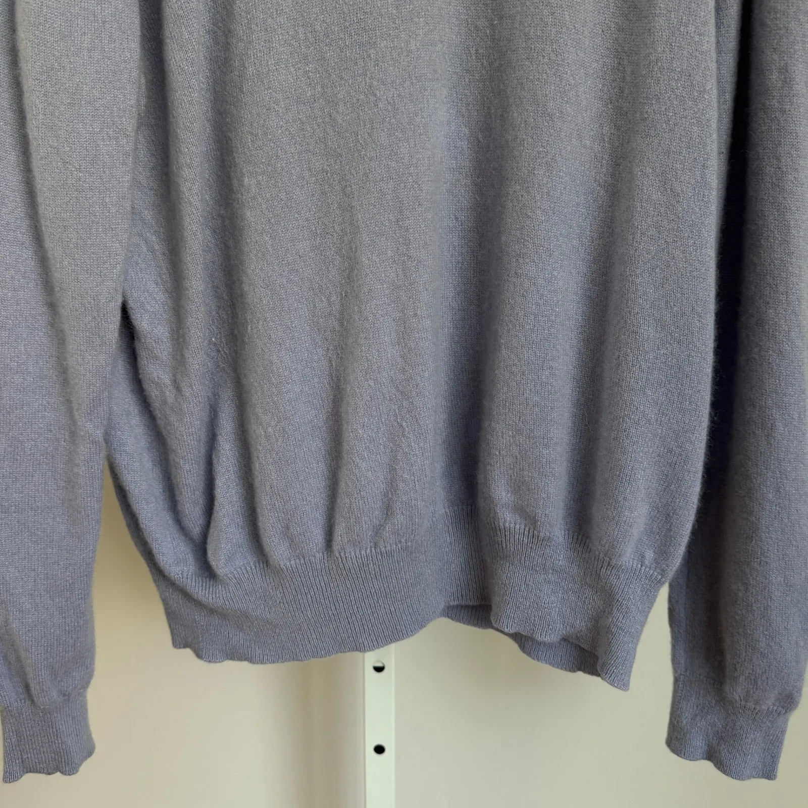 Charter Club 2-ply Cashmere Sweater‎ XL Purple Mock Neck Long Sleeve Knit Top - Image 4