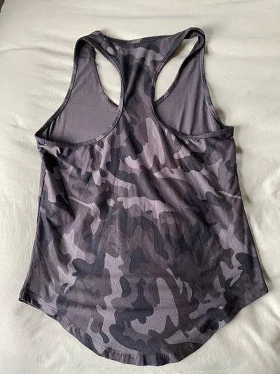 Camo Grey Workout Tank Gray Size M - Image 3