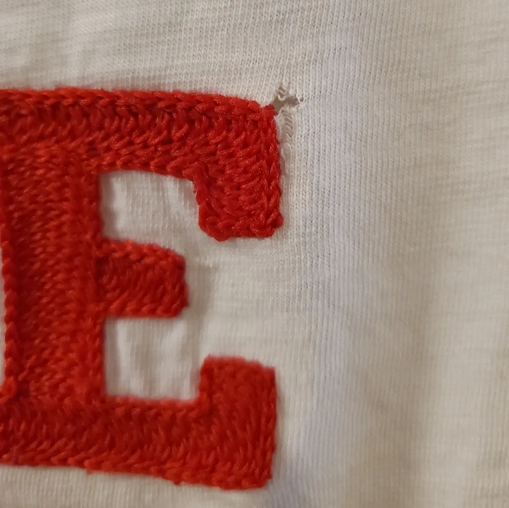 🔥SALE🔥J.Crew White Collectors Heels On Fire Graphic T Shirt XXS - Image 8