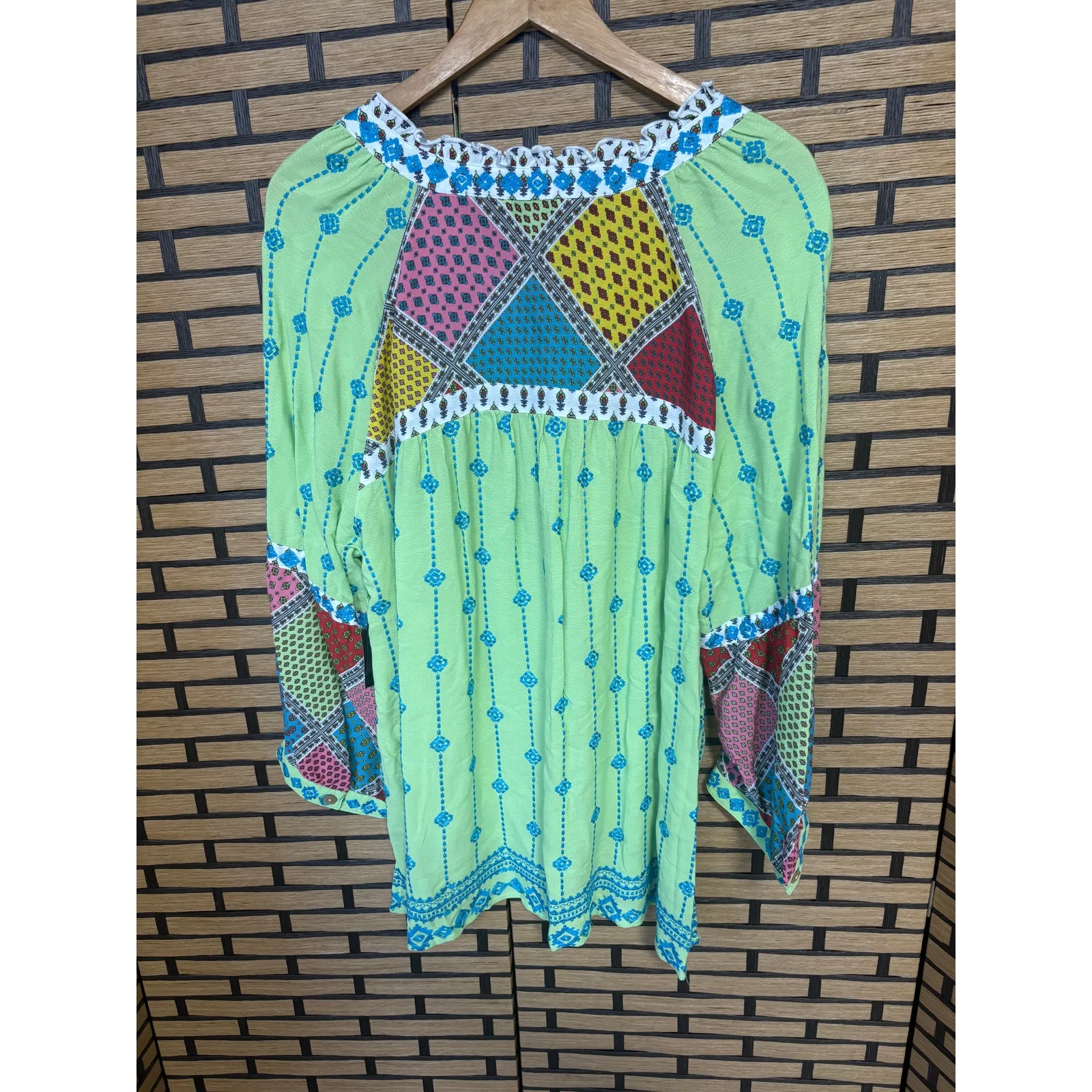 John Mark  Multi Color Blouse Size 1X - Image 2
