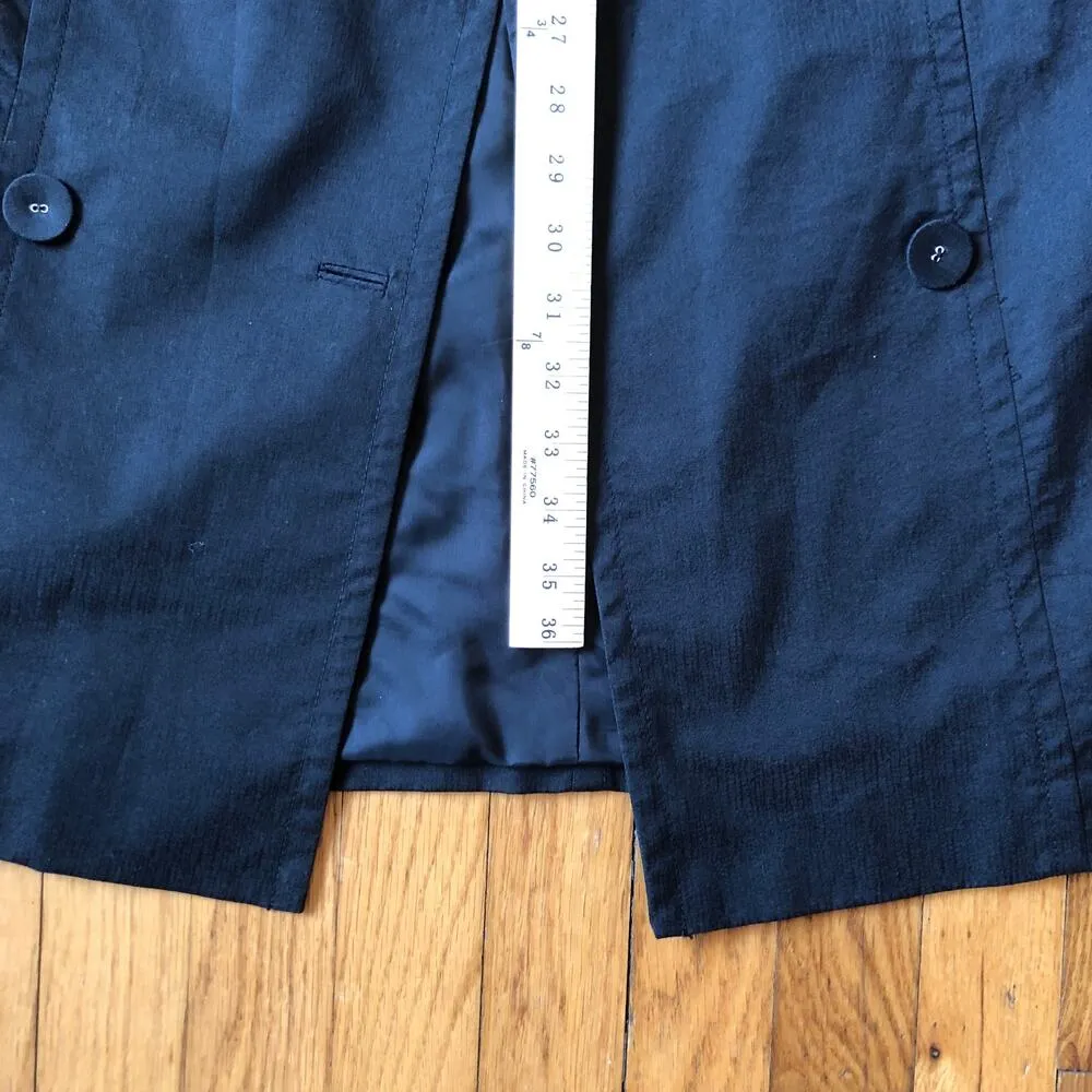 Magaschoni EUC Women's Sleeveless Black Button Front Collared Dress - Image 3