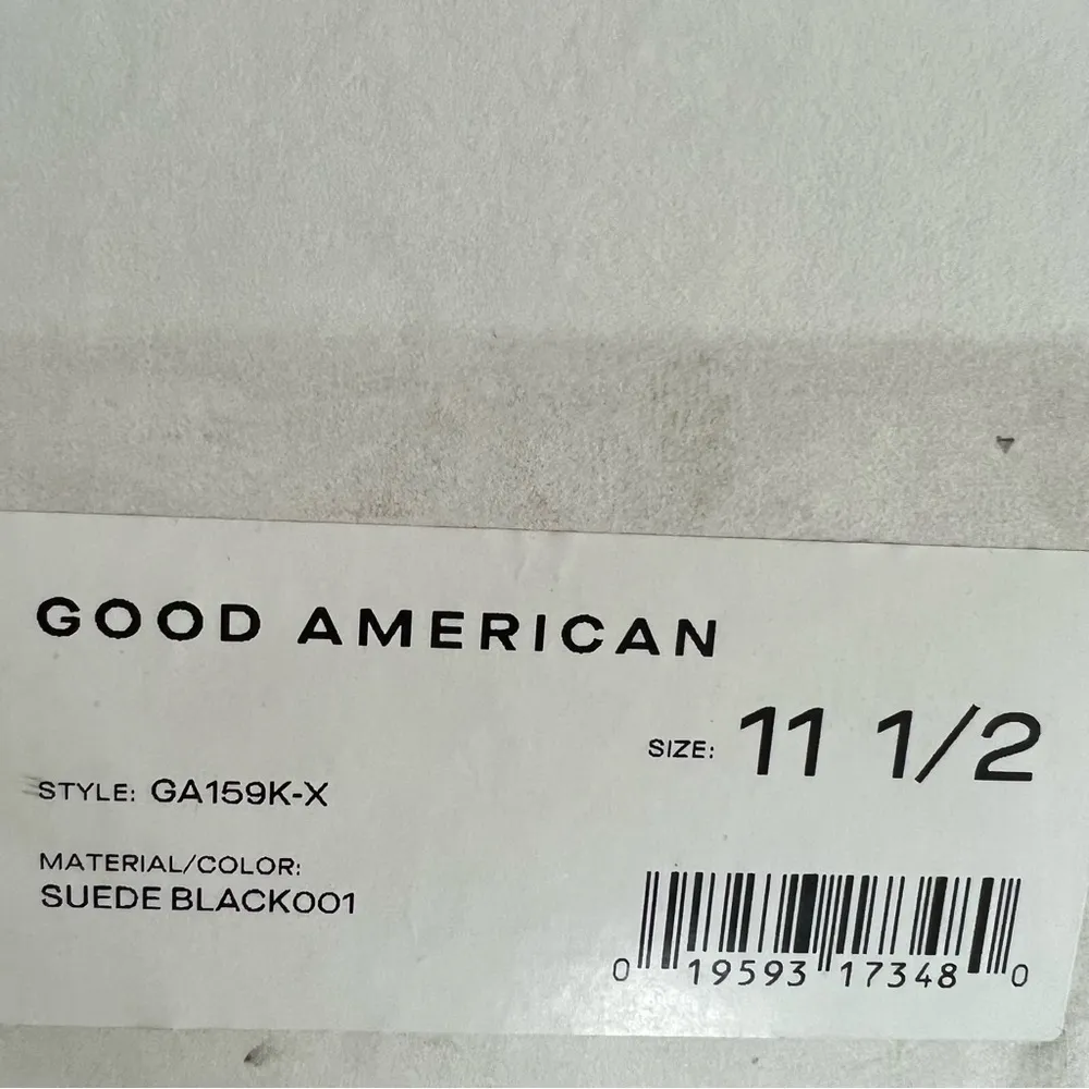 Good American Suede Platform Ankle Strap Sandals Size 11.5 NEW in Box w/Dust Bag - Image 9