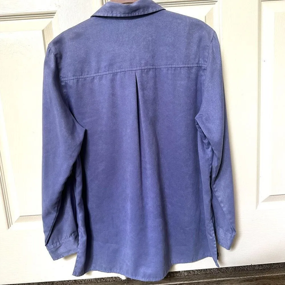 Chico’s purple long sleeved button down shirt - Image 5