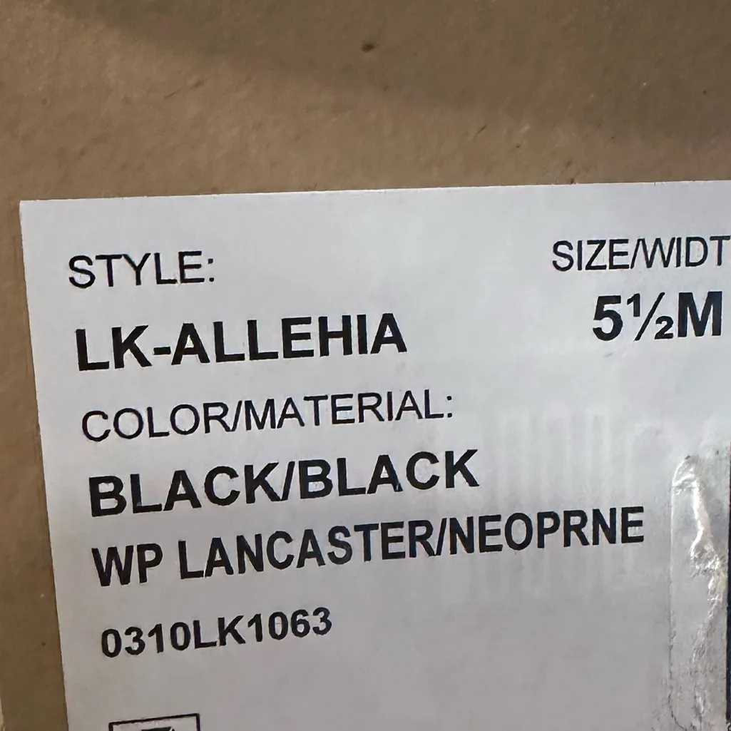 Lucky Brand Lug Boot Size 5.5 Weatherproof Leather Black Allehia Chunky - Image 9