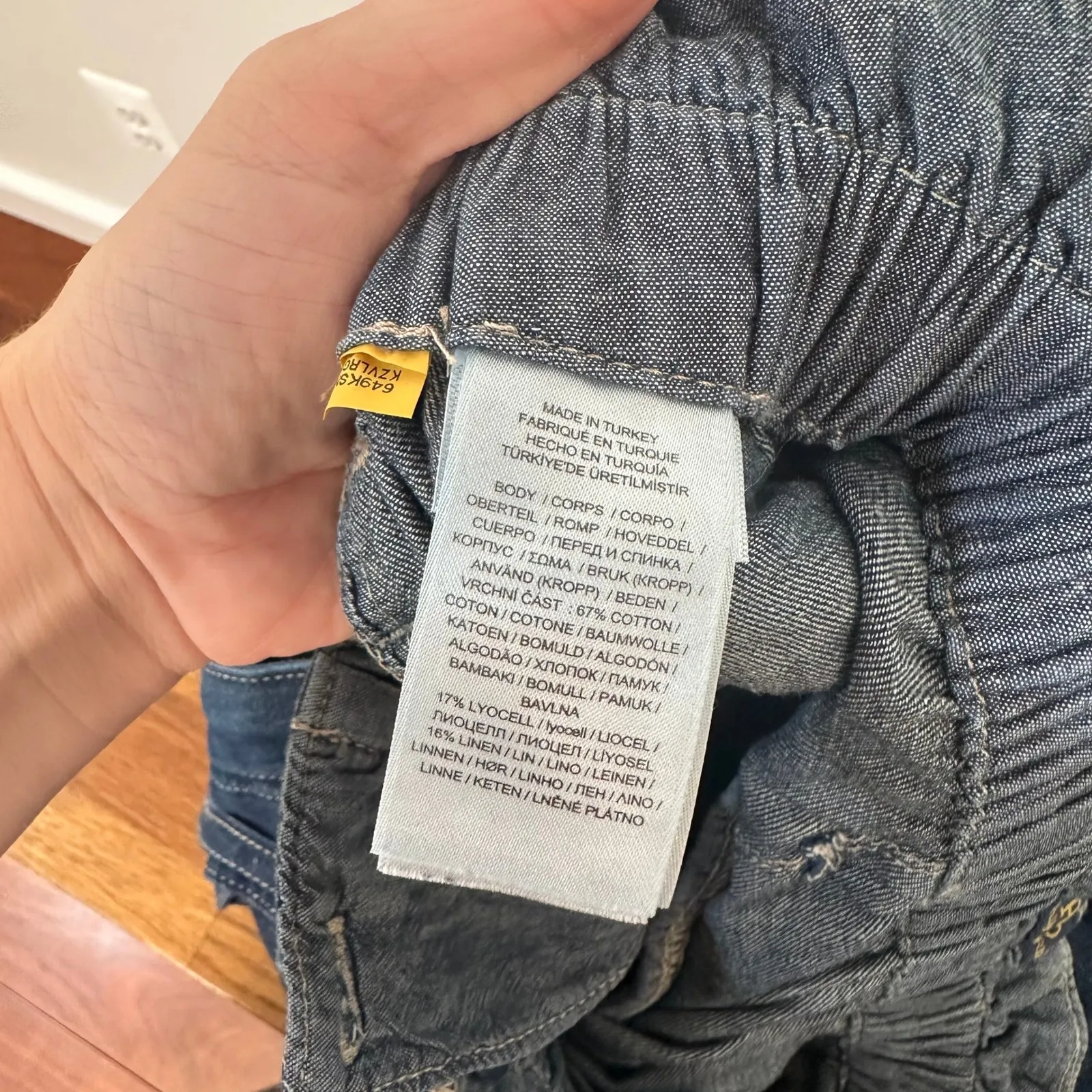 Polo Ralph Lauren Womens Paperbag Jeans 27 Blue Waist Tie Jogger - Image 4