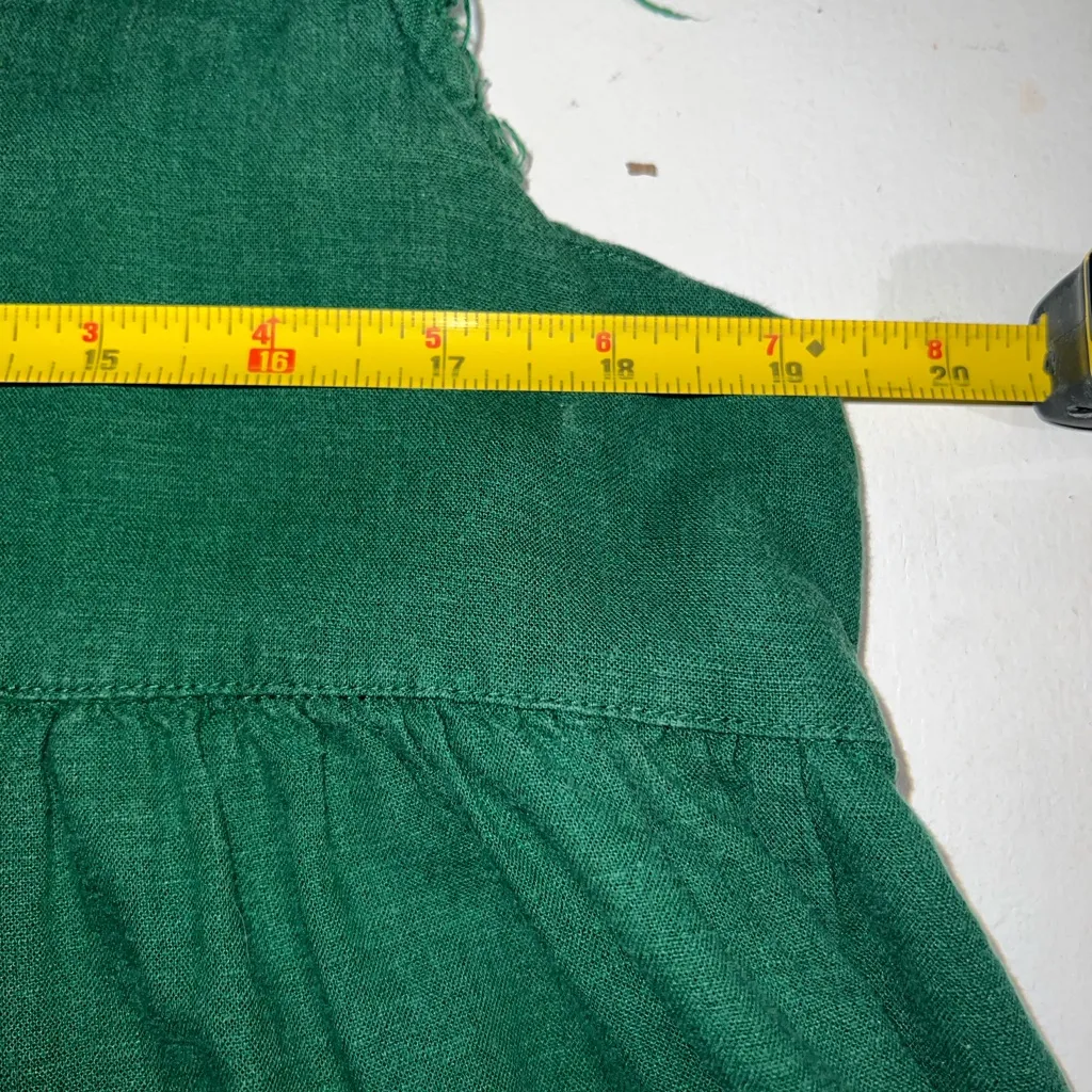 Aerie flutter Forest Green mini dress size L - Image 11