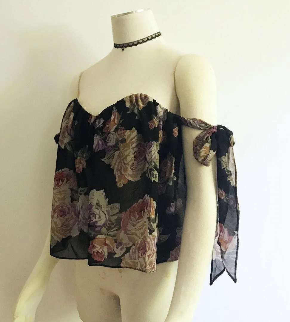 Floral Off Shoulder Boho Top - Image 2