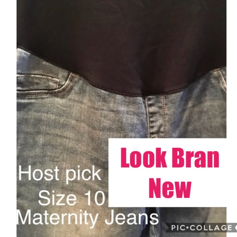 Distressed Design Maternity Jeans - Image 2