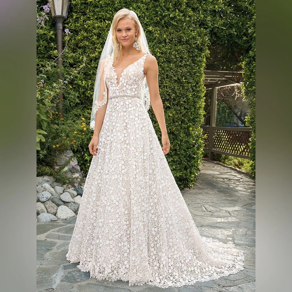 Casablanca Wedding Dress Liliana White Size 10 - Image 10