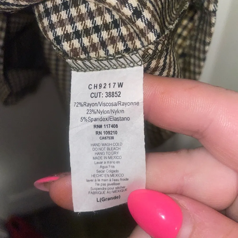 Windsor Strapless Pleated Mini Dress Large Corset Drop Waist Preppy Chic Brown - Image 9