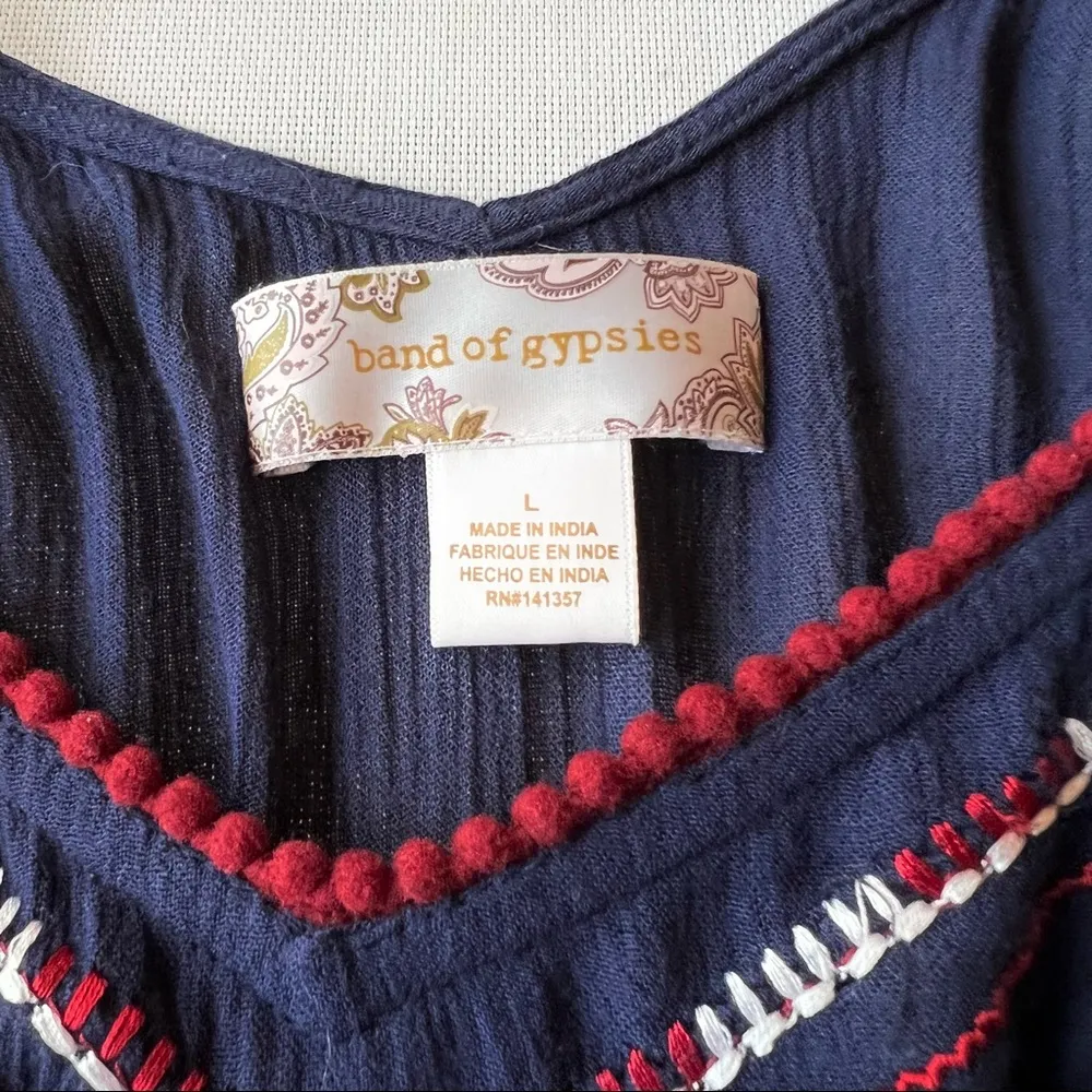 Band of Gypsies Embroidered One Piece Romper - Image 9