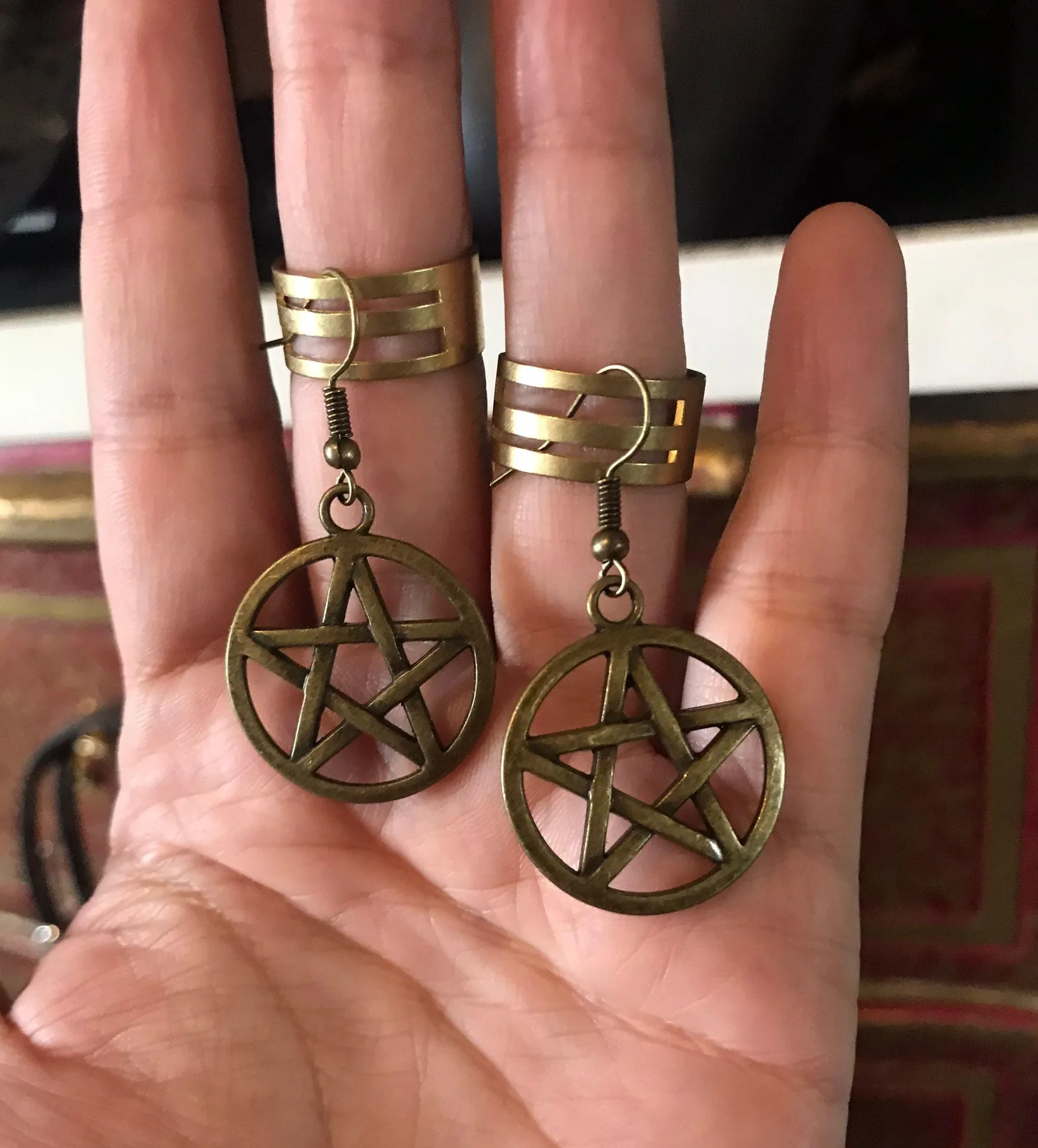 Wicked Pentagram Earrings - Image 4
