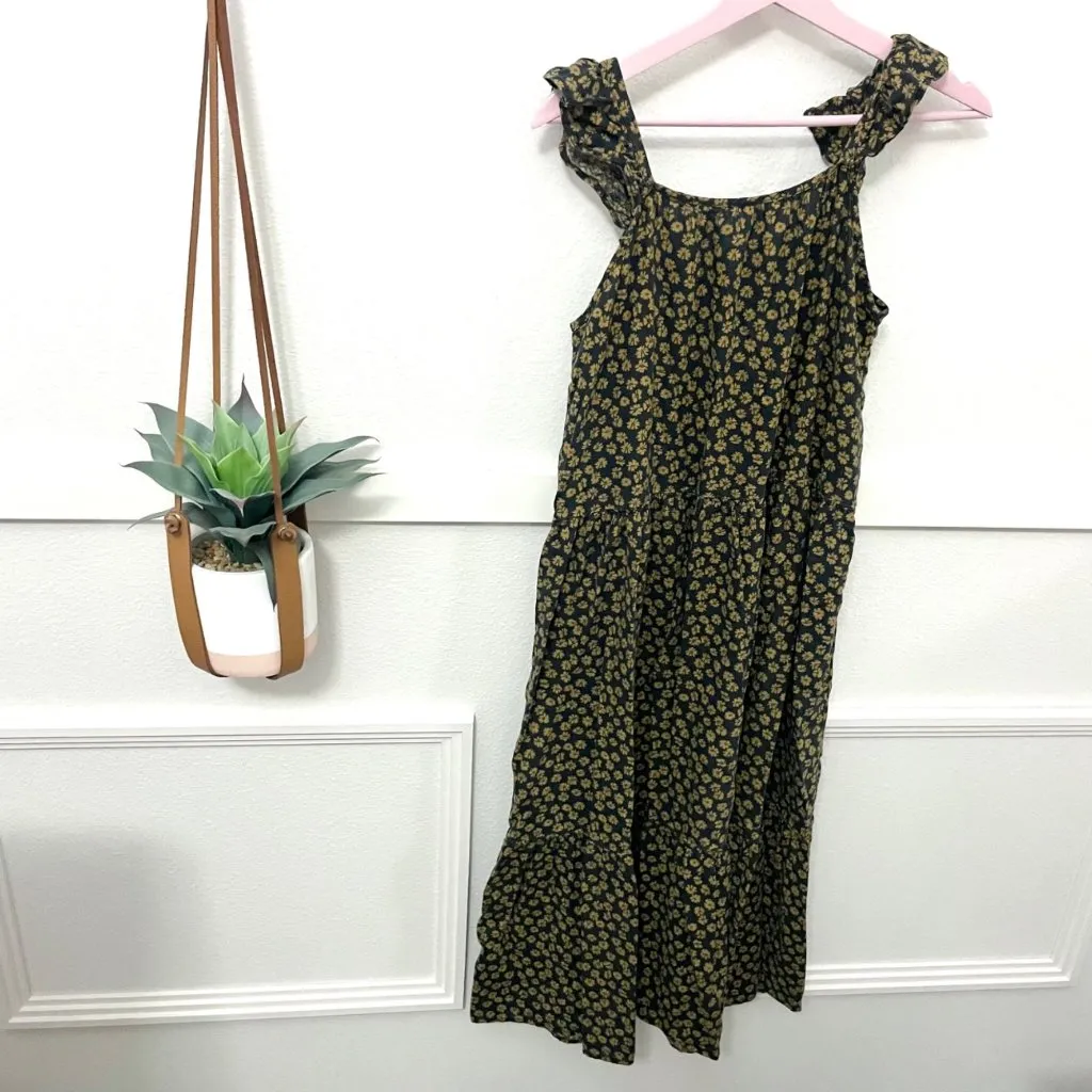 Rylee & Cru Abbie Tiered Maxi Dress Black Floral Adult Size XS - Image 7