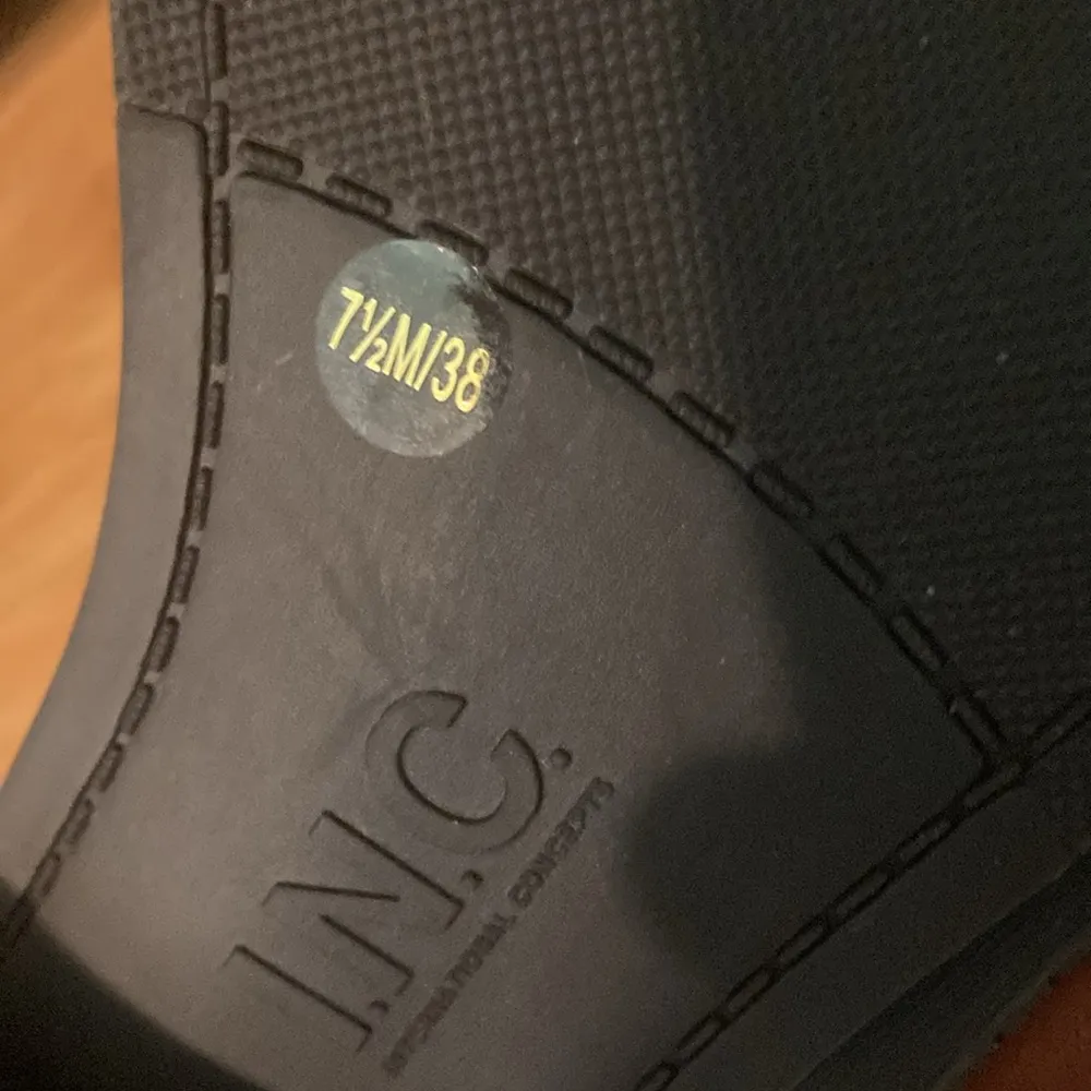 INC Women’s Fawne Genuine Leather Knee High Riding Boots NWT Women’s 7.5M Brown - Image 9