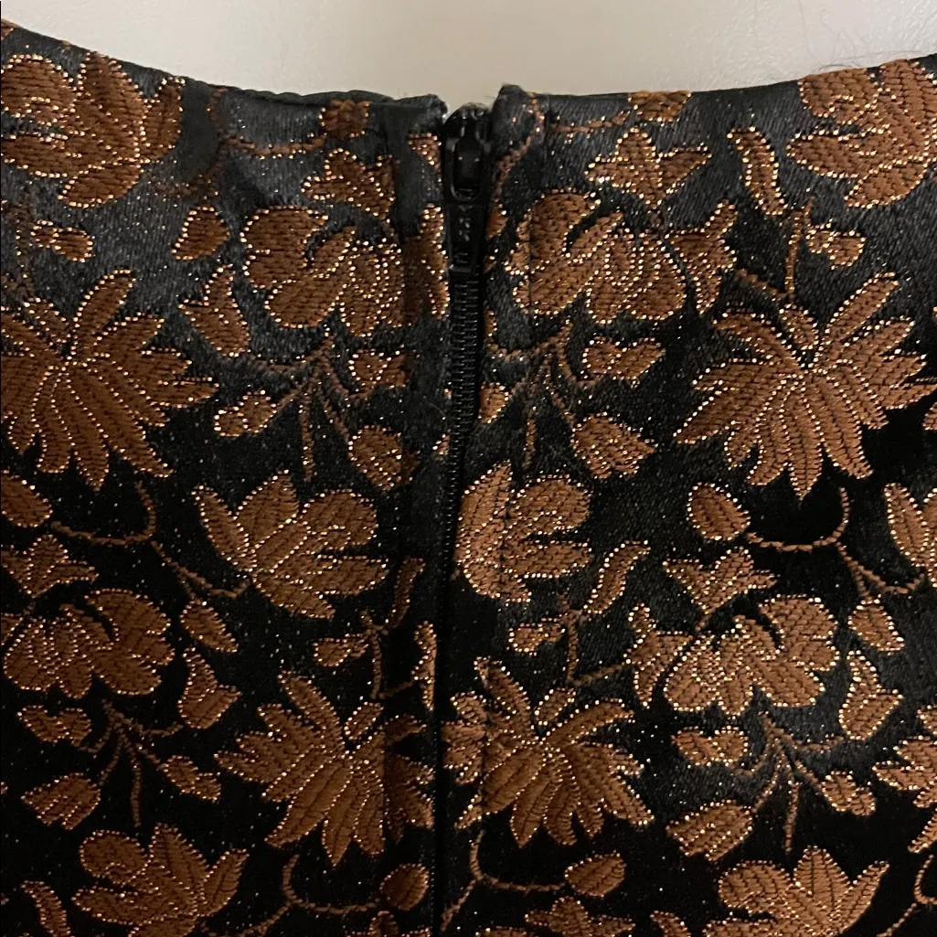 Karen Millen vintage 1990s floral crop top with beaded fringe Size 14 - Image 8