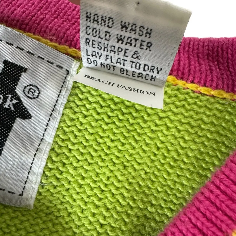 Storybook Knits Beach Fashion Button Cardigan Small Green - Image 7