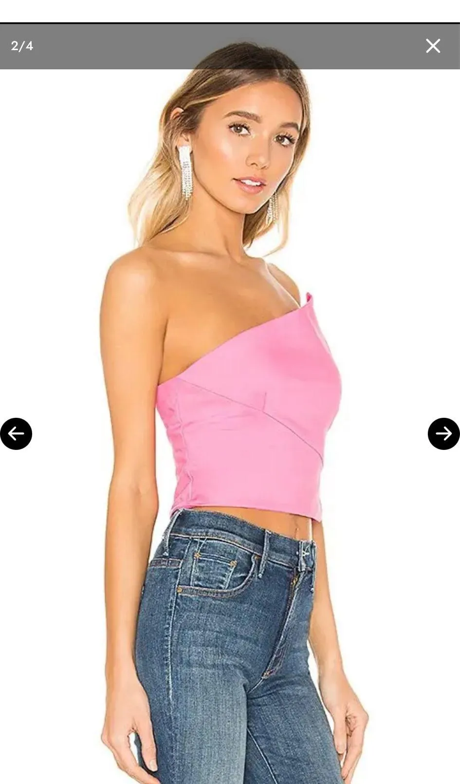 NEW Superdown Quincy Strapless Top - Image 2
