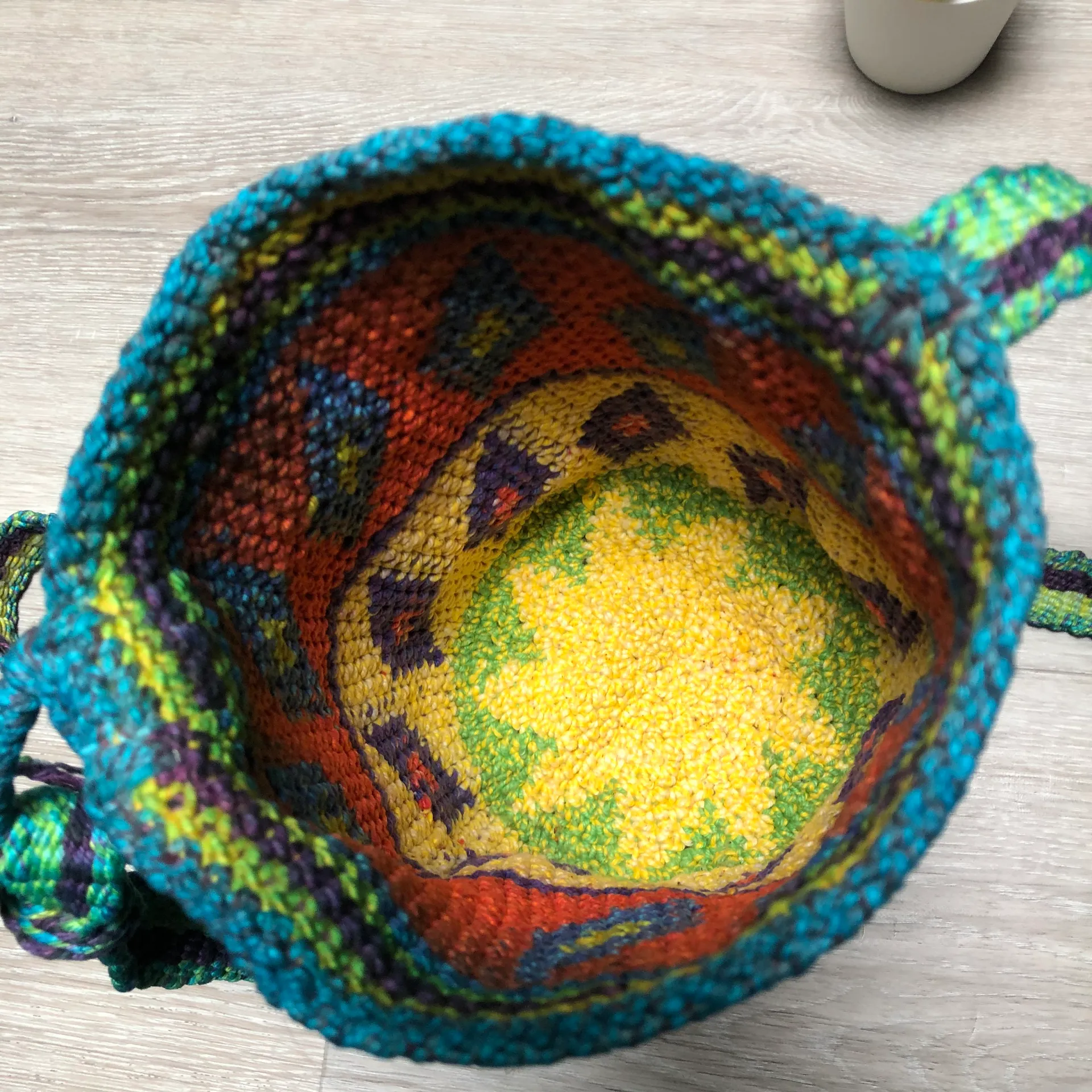 handmade knit crochet hippie boho crossbody bag Multiple - Image 5