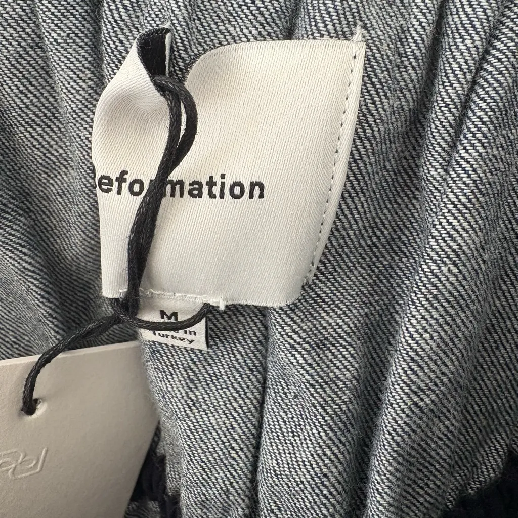 Reformation Aliya Denim Top Medium NWT - Image 4