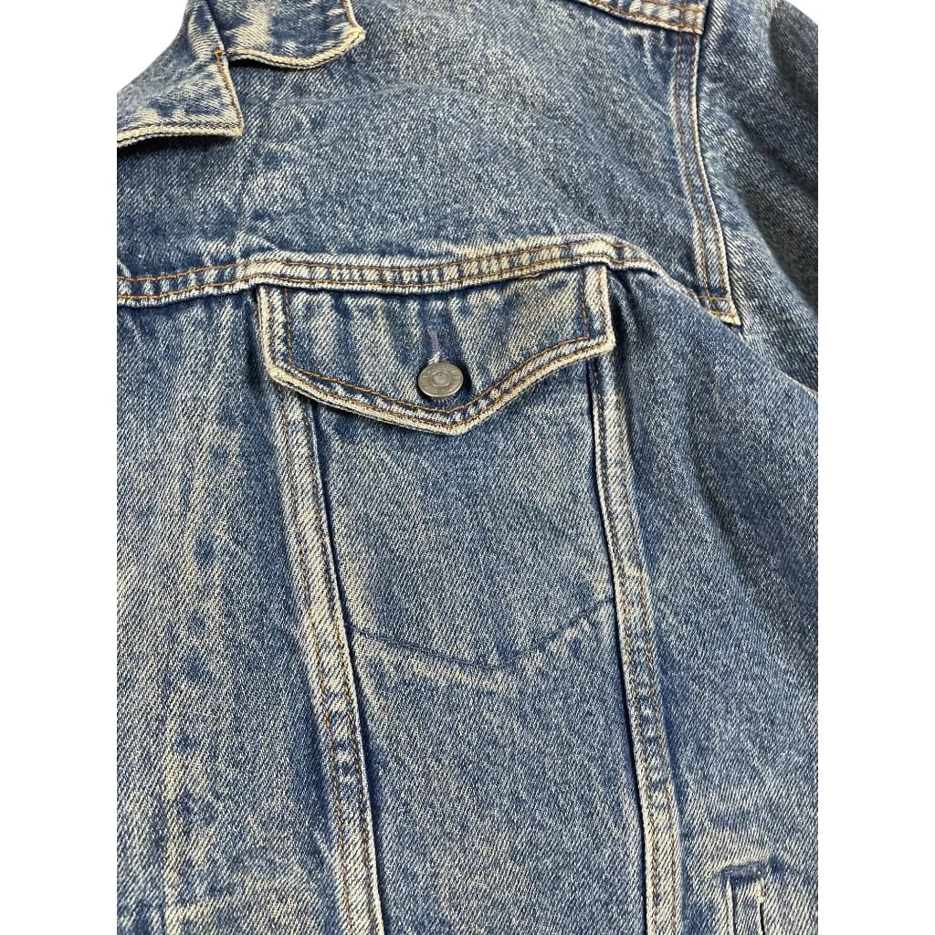 Gap  vintage denim Blue womans Jean denim Jacket Marylin graphic size M SKU 8751 - Image 6