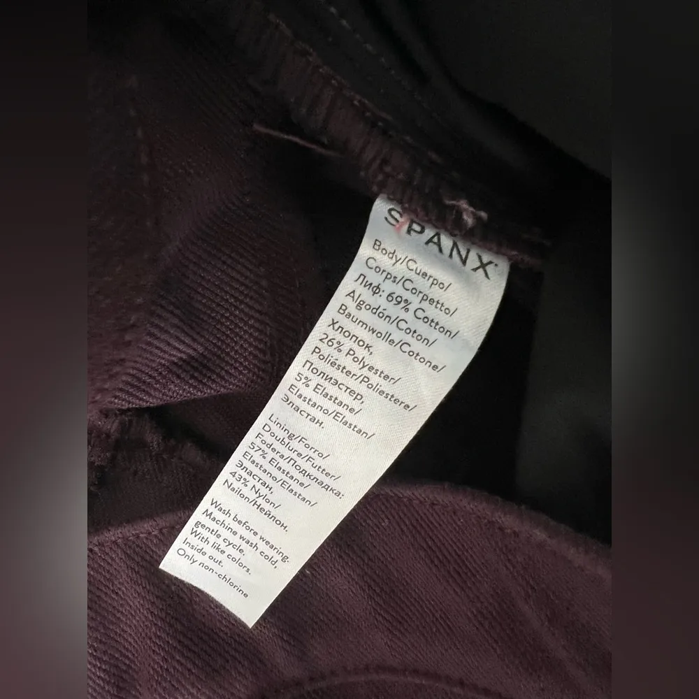 Jean-ish Ankle Leggings in Plum Purple Size Small Shaping Jeggings - Image 7