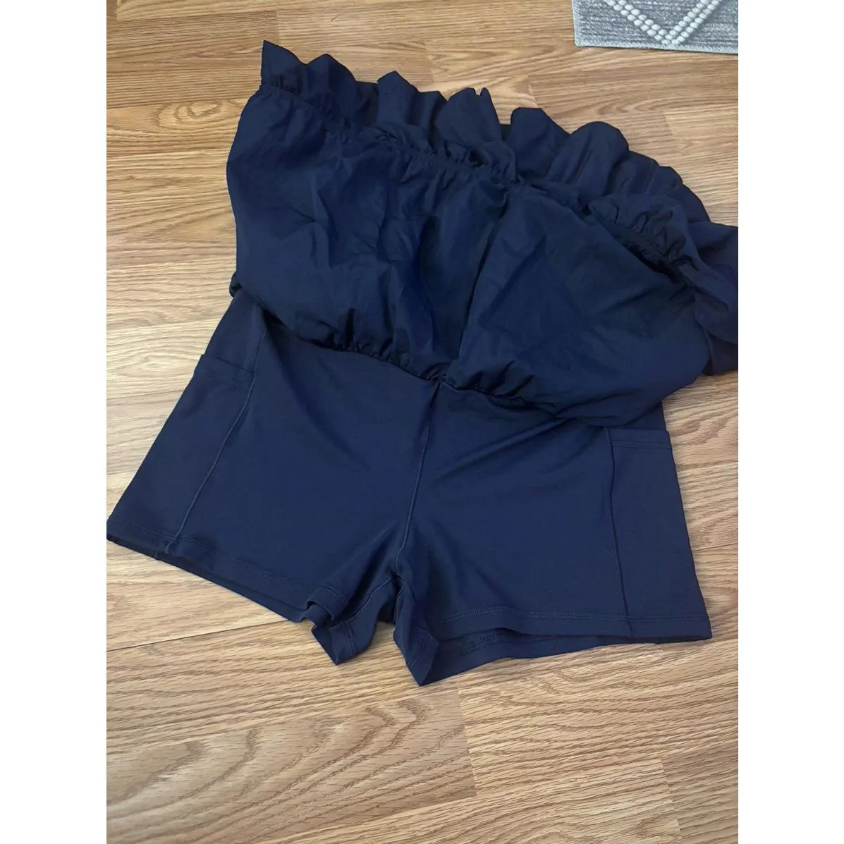 Aerie Navy Blue Bubble Skort Size XL - Image 4