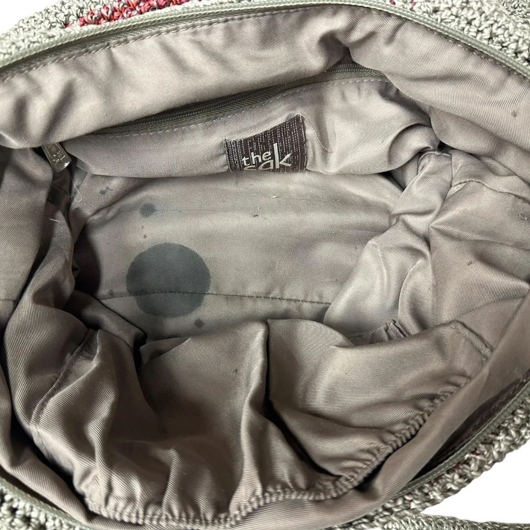 The Sak Belle Crochet Multi Striped Boho Shoulder Tote Purse Handbag One Size - Image 5