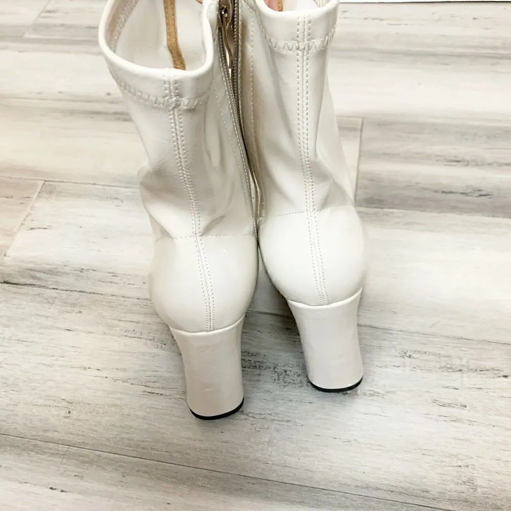 NIB Pretty Little Thing Patent Ankle Boots 5 - Image 5